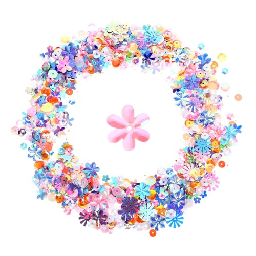 HEALSOPTHY Diy Dekorative Pailletten Epoxidharz Füllmaterialien für Schmuck Handarbeiten Hochzeitsdekoration und Bastelprojekte Flasche Glitzer Zubehör von HEALSOPTHY