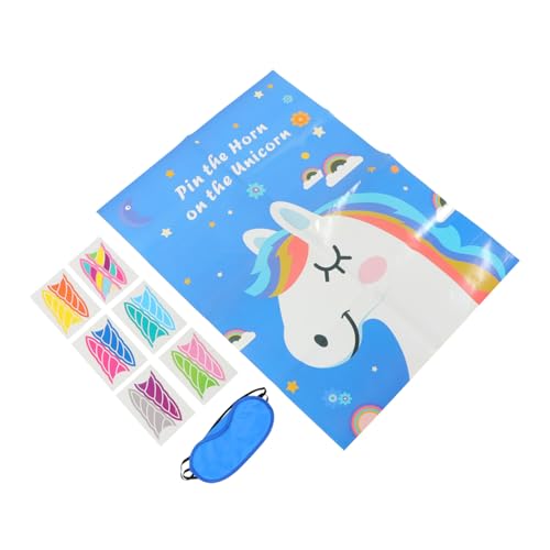 HEALSOPTHY Einhorn Partyspiel Kreatives Sticker Spiel für Geburtstag Wiederverwendbares Flexibles Partyspiel mit Bunten Postern als Deko und Lustiges Spiel für Mädchenzimmer HEALSOPTHY Einhorn Partyspiel Kreatives Sticker Spiel für Geburtstag Wiederverwendbares Flexibles Partyspiel mit Bunten Postern als Deko und Lustiges Spiel für Mädchenzimmer von HEALSOPTHY