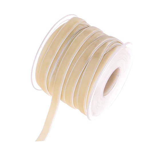HEALSOPTHY Einseitiges Samtband Yards Beige Langlebiges Flockband für Geschenkverpackung Dekoration Basteln Kleidung und DIY Zubehör Elegantes Zierband für Hochzeit und Geburtstag HEALSOPTHY Einseitiges Samtband Yards Beige Langlebiges Flockband für Geschenkverpackung Dekoration Basteln Kleidung und DIY Zubehör Elegantes Zierband für Hochzeit und Geburtstag von HEALSOPTHY