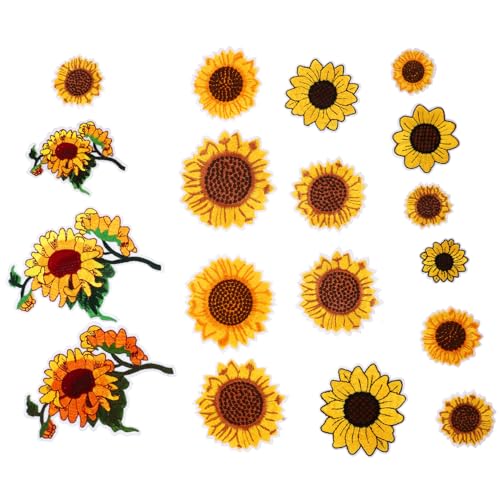 HEALSOPTHY Eisen Aufbügelbare Sonnenblumen Patches Teiliges Bestickte Applikationen für Kleidung Rucksack Jeans DIY Dekoration und Textilreparatur HEALSOPTHY Eisen Aufbügelbare Sonnenblumen Patches Teiliges Bestickte Applikationen für Kleidung Rucksack Jeans DIY Dekoration und Textilreparatur von HEALSOPTHY