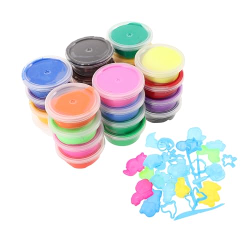 HEALSOPTHY Farben Lufttrocknende Modelliermasse für Non-sticky Superleicht Inklusive Werkzeug Wiederverwendbar Kreatives DIY Knetset für Mädchen und Jungen Bastelzubehör von HEALSOPTHY