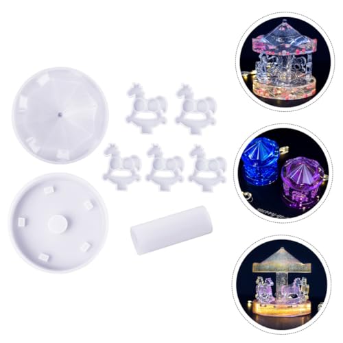 HEALSOPTHY Flexible Silikonform Merry Go Round Gießform DIY Basteln Silikonmold für Langlebige Reißfeste Einfach zu Entformende Dekorationen und Handgefertigte Karussell Ornamente HEALSOPTHY Flexible Silikonform Merry Go Round Gießform DIY Basteln Silikonmold für Langlebige Reißfeste Einfach zu Entformende Dekorationen und Handgefertigte Karussell Ornamente von HEALSOPTHY