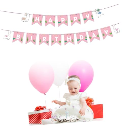 HEALSOPTHY Geburtstagsbanner Kaktus Kreatives Partydeko Hängende Wimpelkette für Besondere Anlässe Tischdekoration für Feiern und Fotos Innen und Außendekoration HEALSOPTHY Geburtstagsbanner Kaktus Kreatives Partydeko Hängende Wimpelkette für Besondere Anlässe Tischdekoration für Feiern und Fotos Innen und Außendekoration von HEALSOPTHY