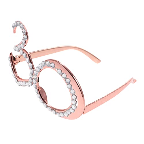 HEALSOPTHY Geburtstagsbrille runden Gläser Blau rahmen geformt fotozubehör fotografie zubehör partyglasses party brillen partybrille Partygeschenke für Feiern lustige brille Plastik Rose Gold HEALSOPTHY Geburtstagsbrille runden Gläser Blau rahmen geformt fotozubehör fotografie zubehör partyglasses party brillen partybrille Partygeschenke für Feiern lustige brille Plastik Rose Gold von HEALSOPTHY