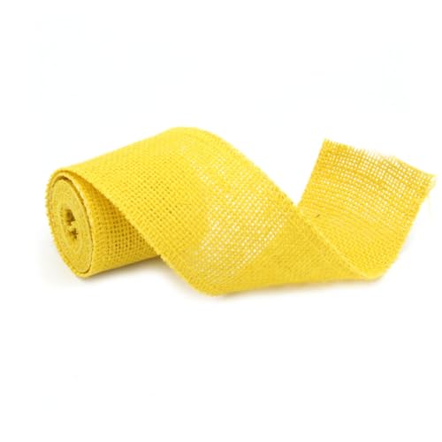 HEALSOPTHY Gelbes Juteband Natürliche Jute Rolle Umweltfreundlich Vielseitig für Weihnachtsdeko Kränze Geschenkverpackungen DIY Basteln Tischband HEALSOPTHY Gelbes Juteband Natürliche Jute Rolle Umweltfreundlich Vielseitig für Weihnachtsdeko Kränze Geschenkverpackungen DIY Basteln Tischband von HEALSOPTHY