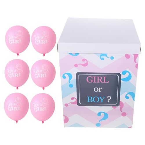 HEALSOPTHY Gender Reveal Box mit Pinken Luftballons und Konfetti für Babyparty Einfache Montage Vielseitige Partydeko für Mädchen oder Jungen Gender Disclosure Dekoration HEALSOPTHY Gender Reveal Box mit Pinken Luftballons und Konfetti für Babyparty Einfache Montage Vielseitige Partydeko für Mädchen oder Jungen Gender Disclosure Dekoration von HEALSOPTHY