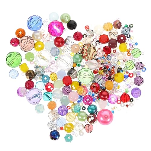 HEALSOPTHY Glasperlen für DIY Schmuckgestaltung Kristallfarbene Bastelperlen für Armbänder und Ohrringe Spacer Beads für Kreative Bastelprojekte von HEALSOPTHY