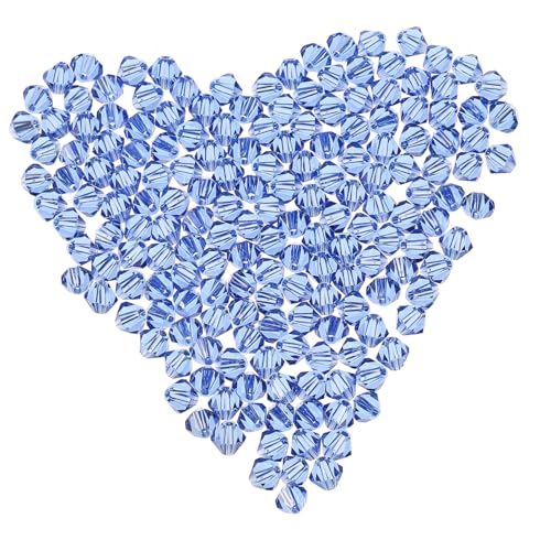 HEALSOPTHY Glatte Rondelle Perlen Spacer Beads für Schmuckherstellung DIY Armband Anhänger Bastelzubehör Leicht Langlebig Hautfreundlich Hellblau von HEALSOPTHY