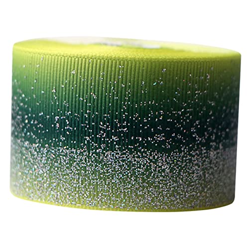 HEALSOPTHY Glitzer Grosgrain Band Gradientfarben für Diy Haarschmuck und Geschenkverpackung Grün Yards Rolle Hochwertiges und Sicheres Material für Anwendungen HEALSOPTHY Glitzer Grosgrain Band Gradientfarben für Diy Haarschmuck und Geschenkverpackung Grün Yards Rolle Hochwertiges und Sicheres Material für Anwendungen von HEALSOPTHY