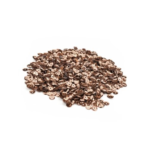 HEALSOPTHY Glitzer Pailletten Champagnerfarben DIY Basteln Schmucksteine für Erwachsene zum Malen Nähen und Dekorieren Glänzende Bastelsequins von HEALSOPTHY