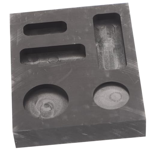 HEALSOPTHY Graphit Gussform Schmelzform Barrenform zum Gießen Gold Silber Hohe Temperatur Metallgießform Volumen für Labor Schule von HEALSOPTHY