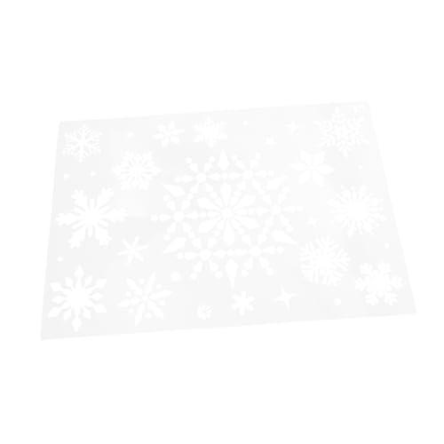 HEALSOPTHY Große Schneeflocken Schablone Wiederverwendbarem Kunststoff für Weihnachtsdeko Handbemalt Vielseitige Bastelvorlage zum Bemalen von Holz Karten und Fenstern Kreative DIY HEALSOPTHY Große Schneeflocken Schablone Wiederverwendbarem Kunststoff für Weihnachtsdeko Handbemalt Vielseitige Bastelvorlage zum Bemalen von Holz Karten und Fenstern Kreative DIY von HEALSOPTHY
