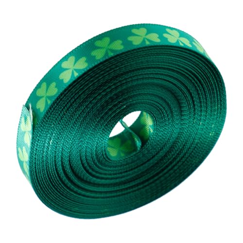 HEALSOPTHY Grünes Patrick's Day Geschenkband Breit Rolle Bedrucktes Kleeblatt Festliches Geschenkverpackungsband für Basteln und Partydekoration HEALSOPTHY Grünes Patrick's Day Geschenkband Breit Rolle Bedrucktes Kleeblatt Festliches Geschenkverpackungsband für Basteln und Partydekoration von HEALSOPTHY