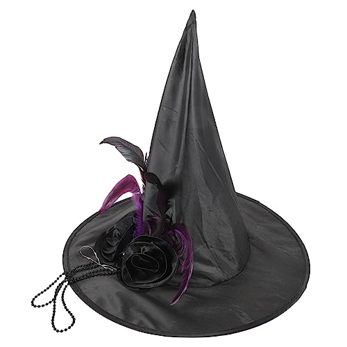HEALSOPTHY Halloween Hexenhut Cosplay Witch Hat Leicht und Bequem Für Maskerade Kostümparty und Karneval Fancy Partyhut für Erwachsene und Jugendliche HEALSOPTHY Halloween Hexenhut Cosplay Witch Hat Leicht und Bequem Für Maskerade Kostümparty und Karneval Fancy Partyhut für Erwachsene und Jugendliche von HEALSOPTHY