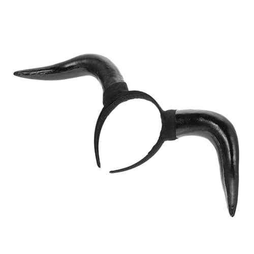 HEALSOPTHY Halloween Stirnband mit Teufelshörnern Realistisches Cosplay Horn Haarreif Passend für Party Karneval Maskerade und Kinderkostüme Einzigartiges Halloween Party Accessoire von HEALSOPTHY