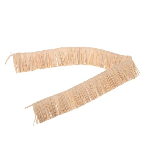 HEALSOPTHY Handgewebtes Raffia Gras mit Quastenfransen Naturfarbenes Bastgarn für DIY Basteln Vielseitig Einsetzbar für Hawaiianische Kostüme Partydekorationen und Accessoires HEALSOPTHY Handgewebtes Raffia Gras mit Quastenfransen Naturfarbenes Bastgarn für DIY Basteln Vielseitig Einsetzbar für Hawaiianische Kostüme Partydekorationen und Accessoires von HEALSOPTHY