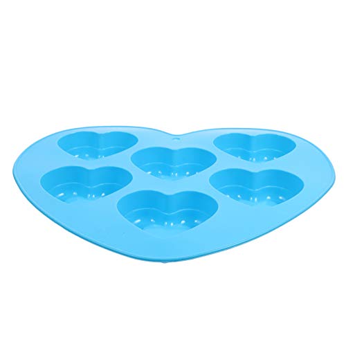 HEALSOPTHY Herzförmige Silikon Backform Diy Kuchenform für Fondant Praktisch Leicht zu Reinigen Diy Bastelprojekte von HEALSOPTHY