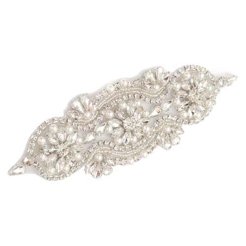 HEALSOPTHY Hochzeitsgürtel Applikation mit Perlen und Strass Eleganter Braut Sash Patch zum Aufnähen Funkelnder Kristallbesatz Langlebige Kleidung Dekoration Vielseitig für Brautkleider und HEALSOPTHY Hochzeitsgürtel Applikation mit Perlen und Strass Eleganter Braut Sash Patch zum Aufnähen Funkelnder Kristallbesatz Langlebige Kleidung Dekoration Vielseitig für Brautkleider und von HEALSOPTHY