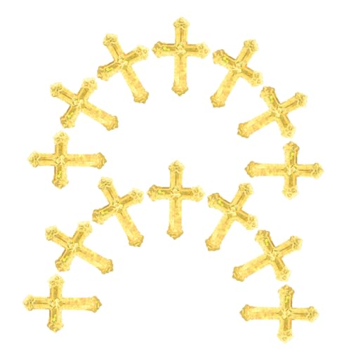 HEALSOPTHY Hochzeitskreuz-Konfetti aus robustem Kunststoff glitzernde Dekoration für religiöse Zeremonien Kommunion Taufe Hochzeit und festliche Geburtstagsfeiern strahlender Tischschmuck von HEALSOPTHY