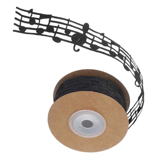 HEALSOPTHY Hollow Embossed Musiknotenband Flexibles Stabiles Stoffband mit Klaren Notenmustern Künstlerisch Geprägt Vielseitig für DIY Dekorationen Geschenkbänder Hochzeiten Partys Schwarz HEALSOPTHY Hollow Embossed Musiknotenband Flexibles Stabiles Stoffband mit Klaren Notenmustern Künstlerisch Geprägt Vielseitig für DIY Dekorationen Geschenkbänder Hochzeiten Partys Schwarz von HEALSOPTHY