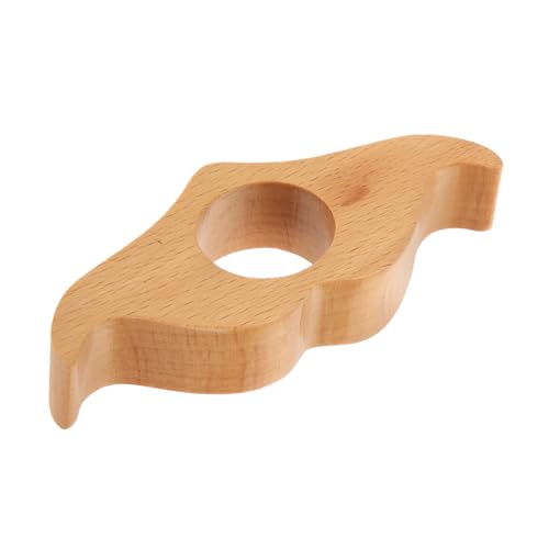HEALSOPTHY Holz Buchseitenhalter Daumen Lesehilfe mit Lochdesign Leicht und Tragbar Praktischer Daumenhalter für Bücherliebhaber zum Lesen zu Hause Unterwegs und Beim Camping von HEALSOPTHY