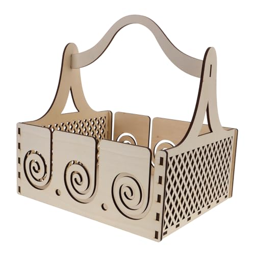 HEALSOPTHY Holz Garnspender mit Handgriff Handlicher Garnorganizer für Aufgeräumte Strick und Häkelprojekte für Unterwegs Robustes Design Verhindert Knoten von HEALSOPTHY