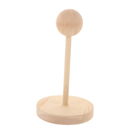 HEALSOPTHY Holz Perückenständer für Puppenköpfe mit Rutschfester Basis Stabiler Bjd Puppenhalter für Perückenaufbewahrung Styling und Ansprechende Präsentation Zuhause Salon von HEALSOPTHY