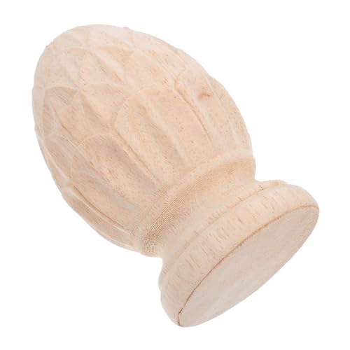 HEALSOPTHY Holz Säulenabschluss Ananas Form Treppenpfosten Spitze Holzschnitzerei Europäischer Stil Dekoratives Möbel Finial für Wohnkultur und Künstlerische Raumgestaltung HEALSOPTHY Holz Säulenabschluss Ananas Form Treppenpfosten Spitze Holzschnitzerei Europäischer Stil Dekoratives Möbel Finial für Wohnkultur und Künstlerische Raumgestaltung von HEALSOPTHY