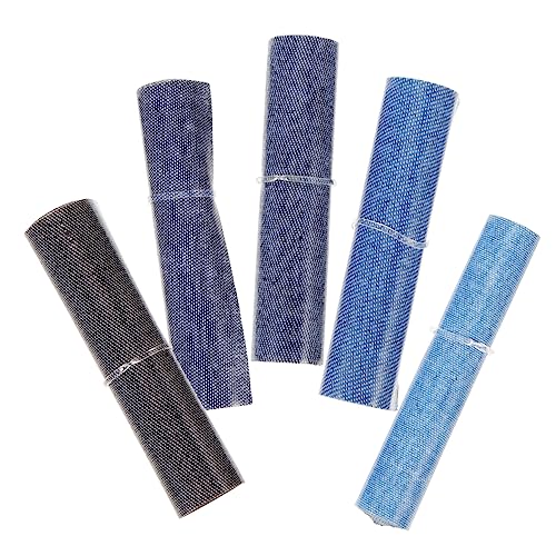 HEALSOPTHY Jeansflicken aus Faserstoff Handgenähte Bügelflicken Rechteckige DIY Reparatur Patches für Kleidung Teiliges für Jacken und Daunenmäntel von HEALSOPTHY