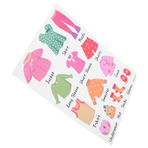 HEALSOPTHY Kleidungsetiketten für Mädchen Kinderzimmer Ordnungssticker Selbstklebend für Kleiderschrank Aufbewahrung mit Klarer Beschriftung zur Einfachen Kleiderklassifikation und von HEALSOPTHY