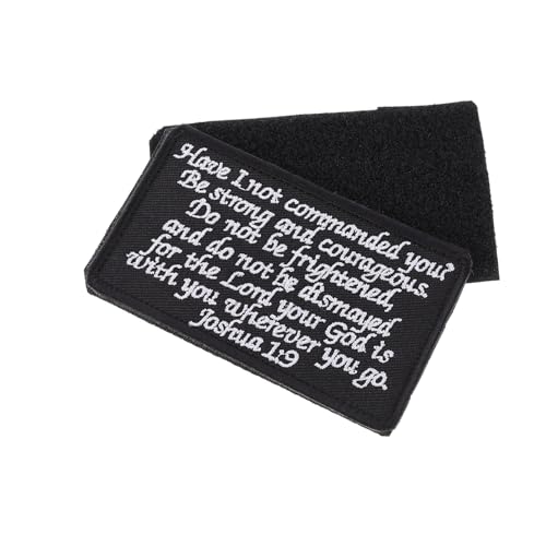 HEALSOPTHY Kleines Bibelvers Patch mit Feiner Stickerei Dekorativ für Kleidung und Rucksäcke für Kostüme Reparatur von Kleidung HEALSOPTHY Kleines Bibelvers Patch mit Feiner Stickerei Dekorativ für Kleidung und Rucksäcke für Kostüme Reparatur von Kleidung von HEALSOPTHY