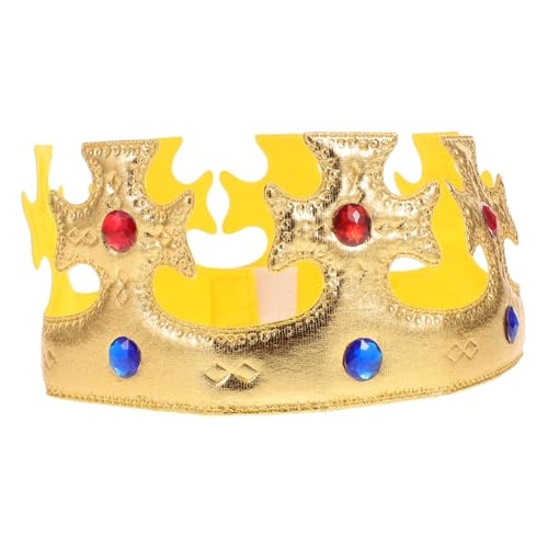 HEALSOPTHY Königskrone Headband Komfortabel Königliches Kostüm Zubehör für Maskerade Party Bühnenauftritt Vielseitig Auffälliges Design Langlebig HEALSOPTHY Königskrone Headband Komfortabel Königliches Kostüm Zubehör für Maskerade Party Bühnenauftritt Vielseitig Auffälliges Design Langlebig von HEALSOPTHY