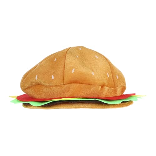 HEALSOPTHY Kreative Hamburger Kopfbedeckung Lustiger Partyhut für Frauen Vielseitig Einsetzbar für Karneval Feiern Kostüme und Fotorequisiten aus Strapazierfähigem Material Gelb HEALSOPTHY Kreative Hamburger Kopfbedeckung Lustiger Partyhut für Frauen Vielseitig Einsetzbar für Karneval Feiern Kostüme und Fotorequisiten aus Strapazierfähigem Material Gelb von HEALSOPTHY
