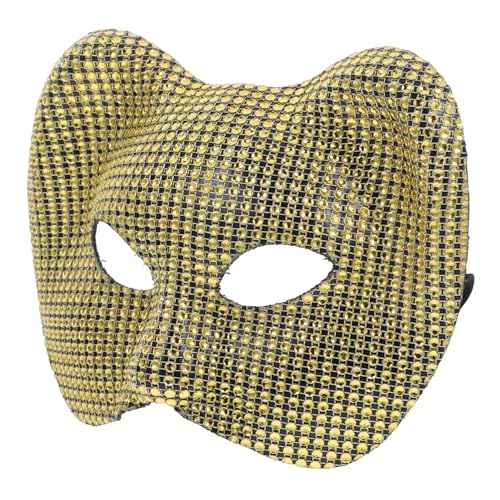HEALSOPTHY Leoparden Maske Halbgesichtsmaske mit Funkelnden Strasssteinen Atmungsaktiv und Wiederverwendbar Einzigartige Tier-maske für Fasching Maskenball Karneval und Bühnenauftritte von HEALSOPTHY