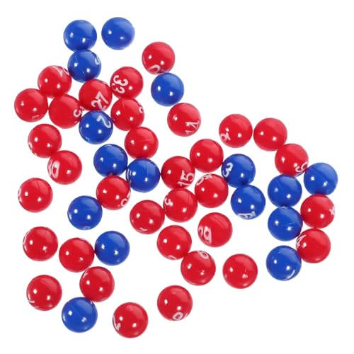 HEALSOPTHY Lotteriebälle Kunststoff Zahlen Bedruckt Raffle Bälle Party Kugeln Spielrequisiten Langlebig Farblich Sortiert für Gewinnspiele und Veranstaltungen von HEALSOPTHY