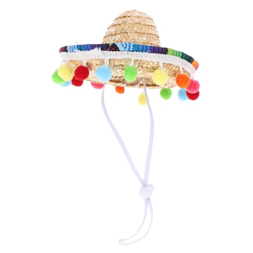 HEALSOPTHY Mexikanischer Sombrero Kleiner Partyhut mit Verstellbarem Kinnriemen und Pom Pom Leichter Atmungsaktiver Bunter Dekorationshut für Karneval Fest und Mexikanische Kostüme HEALSOPTHY Mexikanischer Sombrero Kleiner Partyhut mit Verstellbarem Kinnriemen und Pom Pom Leichter Atmungsaktiver Bunter Dekorationshut für Karneval Fest und Mexikanische Kostüme von HEALSOPTHY