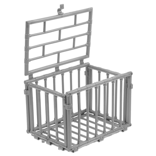 HEALSOPTHY Miniatur Käfig Modell für Haustiere DIY Käfig für Actionfiguren und Mini Zubehör zum Ausstellen Kleiner Figuren Tischdekoration HEALSOPTHY Miniatur Käfig Modell für Haustiere DIY Käfig für Actionfiguren und Mini Zubehör zum Ausstellen Kleiner Figuren Tischdekoration von HEALSOPTHY