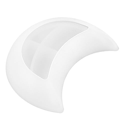 HEALSOPTHY Mondform Silikonform für DIY Epoxidharz Wiederverwendbare Gießform für Mondförmige Teller für Bastelprojekte und Heimdekoration Hochwertiges Material von HEALSOPTHY