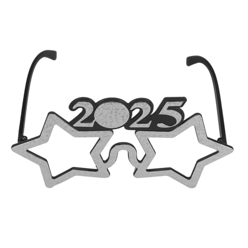 HEALSOPTHY Neujahr Zahlenbrille Partybrille Silvester Foto Requisite Lustige Brille für Erwachsene Festliches Accessoire von HEALSOPTHY