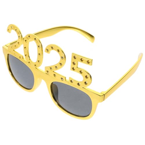 HEALSOPTHY Neujahrs Party Brille Goldene Quadratische Rahmen mit Strasssteinen Lustige Fotorequisite für Silvester Abschlussfeier und Firmenfeier Auffälliges Partyaccessoire Glänzende HEALSOPTHY Neujahrs Party Brille Goldene Quadratische Rahmen mit Strasssteinen Lustige Fotorequisite für Silvester Abschlussfeier und Firmenfeier Auffälliges Partyaccessoire Glänzende von HEALSOPTHY