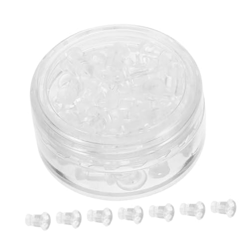 HEALSOPTHY Ohrring Verschlüsse Transparent Ohrringstopper für Ohrstecker Hypoallergen Sicherer Halt für Verschiedene Ohrringe und Stile von HEALSOPTHY