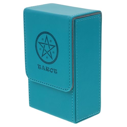 HEALSOPTHY PU Tarot Aufbewahrungsbox mit Magnetverschluss Stoßfeste Tarot Kartenbox aus Langlebigem Pu material Tragbare Kartenspiel Hülle Praktische Spielkarten Aufbewahrung von HEALSOPTHY