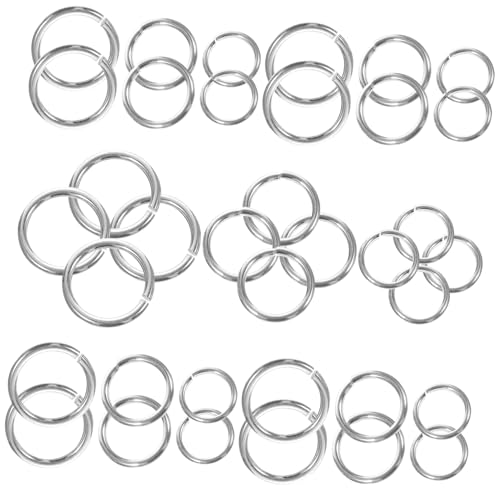 HEALSOPTHY Pakete Sterling Silber Sprungringe Binderinge Schmuckzubehör für Halsketten Armbänder Schlüsselanhänger DIY Handwerk HEALSOPTHY Pakete Sterling Silber Sprungringe Binderinge Schmuckzubehör für Halsketten Armbänder Schlüsselanhänger DIY Handwerk von HEALSOPTHY