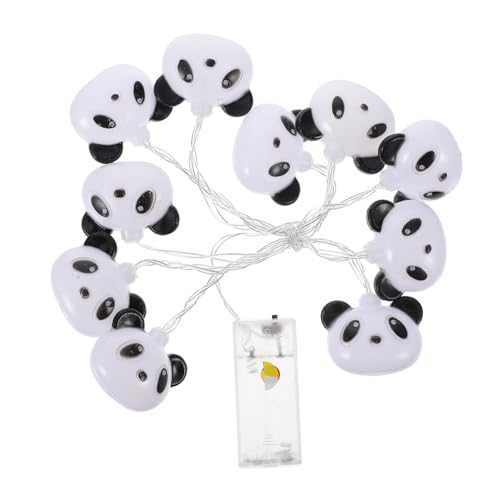 HEALSOPTHY Panda Lichterkette mit Bunten LED Lampen Batteriebetrieben Leichte Dekorative LED Lichterkette für Schlafzimmer Party Valentinstag Hochzeit Wohnzimmer Tragbar und Einfach von HEALSOPTHY