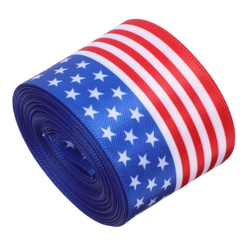 HEALSOPTHY Patriotisches Band Flaggenmuster Breit Rolle Kräftiges Bastelband für Schleifen Geschenkverpackung und DIY Dekoration zum Unabhängigkeitstag HEALSOPTHY Patriotisches Band Flaggenmuster Breit Rolle Kräftiges Bastelband für Schleifen Geschenkverpackung und DIY Dekoration zum Unabhängigkeitstag von HEALSOPTHY