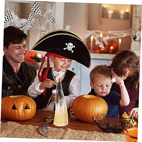 HEALSOPTHY Piratenhorn Requisit aus Robustem Ochsenhorn Realistisches Wikingerhörner Cosplay für Halloween Party Piratenkostüm Karneval Vielseitiges Partyaccessoire Farblich Zufällige Farbe von HEALSOPTHY