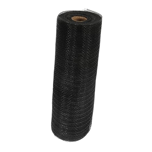 HEALSOPTHY Polyester Meshband mit Metallic Folie Dekoratives Halloween Dekoband Netzband für Kränze Geschenkverpackung und DIY Bastelprojekte Schwarzes Polyesternetz HEALSOPTHY Polyester Meshband mit Metallic Folie Dekoratives Halloween Dekoband Netzband für Kränze Geschenkverpackung und DIY Bastelprojekte Schwarzes Polyesternetz von HEALSOPTHY