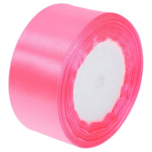 HEALSOPTHY Polyester Satinband in Pfirsichrosa Vielseitiges Geschenkband für DIY Bastelprojekte Hochzeitsdekoration Partyverpackung und Geschenkverzierung von HEALSOPTHY