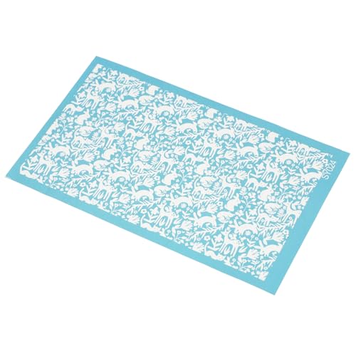 HEALSOPTHY Polyester Siebdruck Schablone für Polymer Clay Langlebige DIY Bastelvorlage Glatte Oberfläche ohne Grate Sichere Handhabung Handwerkszubehör für Erwachsene von HEALSOPTHY