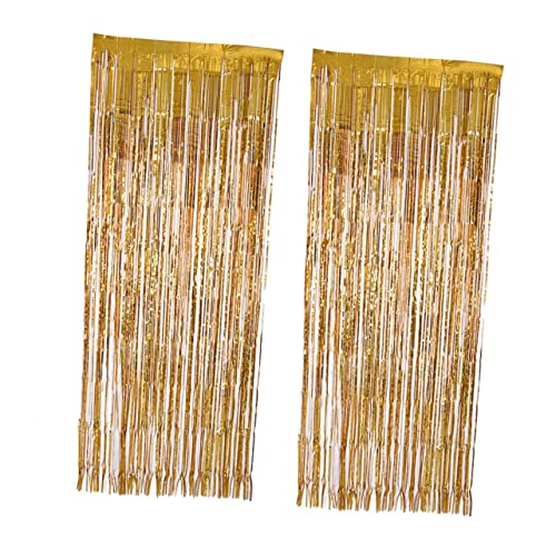 HEALSOPTHY Regenvorhang Fransenvorhänge Aus Metallfolie Folienfransenvorhang Gold Fransenvorhang Aus Goldfolie Metallische Vorhänge Golden HEALSOPTHY Regenvorhang Fransenvorhänge Aus Metallfolie Folienfransenvorhang Gold Fransenvorhang Aus Goldfolie Metallische Vorhänge Golden von HEALSOPTHY
